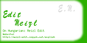 edit meizl business card